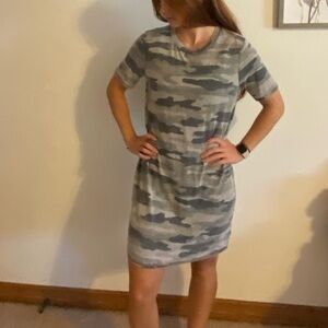 Lucky Brand Camo T shirt dress